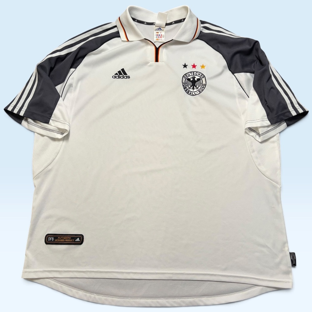 Vintage Germany National Team Jersey Mens 2XL White Soccer Football Adidas DFB